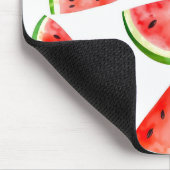 Frische Wassermelone im Weißen Hintergrund Mousepad (Ecke)