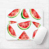 Frische Wassermelone im Weißen Hintergrund Mousepad (Mit Mouse)