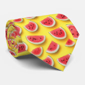 Frische Wassermelone Muster Locarno Krawatte (Gerollt)