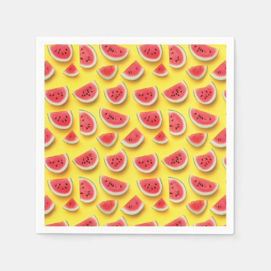 Frische Wassermelone Muster Locarno Serviette (Vorderseite)