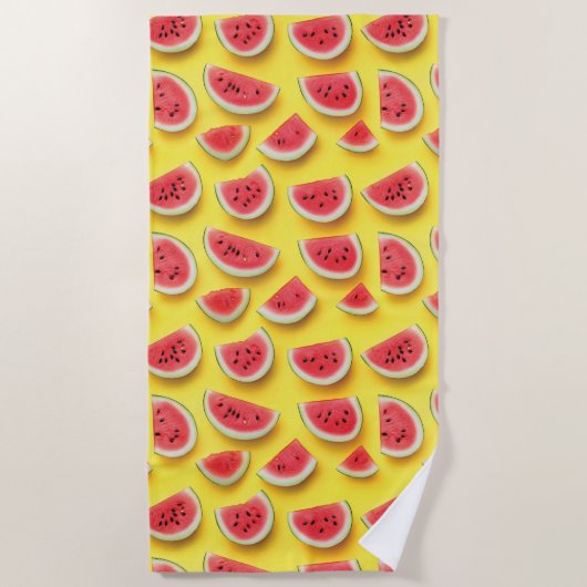 Frische Wassermelone Muster Locarno Strandtuch (Vorderseite)