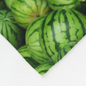 Frische Wassermelonen-Muster Sherpa-Decke Fleecedecke (Ecke)
