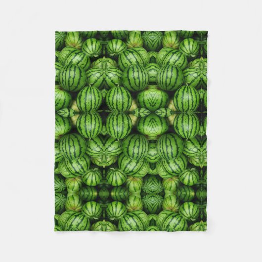 Frische Wassermelonen-Muster Sherpa-Decke Fleecedecke (Vorderseite)