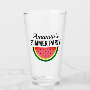 Frische Wassermelonen-Scheibe benutzerdefiniertes  Glas
