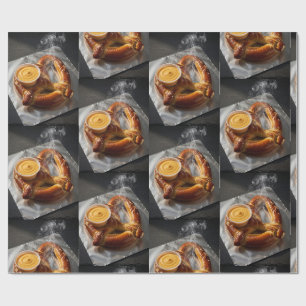 Frische weiche Brezel Geschenkpapier