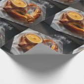 Frische weiche Brezel Geschenkpapier (Ecke)