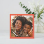 Frische Weihnachten Glück Neujahr Foto Square (Stehend Vorderseite)