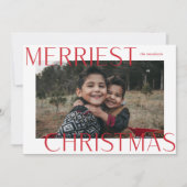 Frische Weihnachts-Fotokarte Feiertagskarte (Vorderseite)