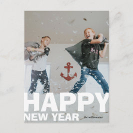 Frische Weihnachts-Fotokarte Feiertagspostkarte