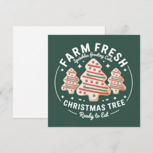 Frische Weihnachtsbaum-Torte Xmas-Feiertag Feiertagskarte