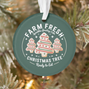 Frische Weihnachtsbaum-Torte Xmas-Feiertag Ornament