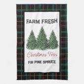 Frische Weihnachtsbaum Zuhause Geschirrtuch (Vertikal)