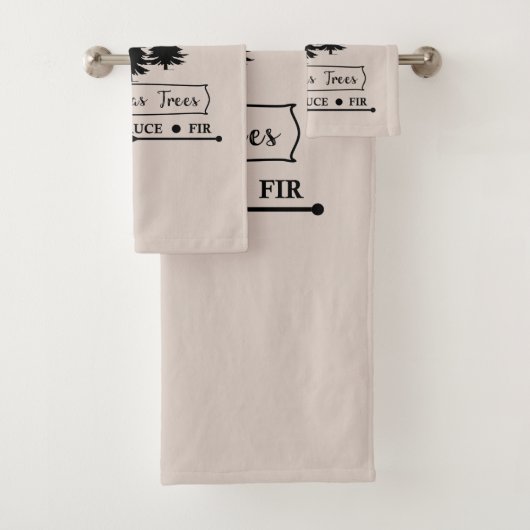 Frische Weihnachtsbäume anbauen Badhandtuch Set (Insitu)