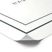 Frische Weihnachtsbäume Weihnachtsgebäck Poster (Ecke)