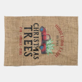 Frische 🎄 Weihnachtsbaumen Geschirrtuch (Horizontal)