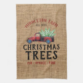 Frische 🎄 Weihnachtsbaumen Geschirrtuch (Vertikal)
