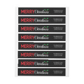 Frische Weihnachtswrap rund um das Label (Bogen)