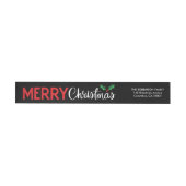 Frische Weihnachtswrap rund um das Label (Person)