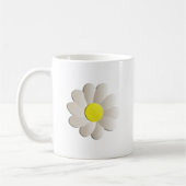 FRISCHE WEISSES GÄNSEBLÜMCHEN-BLUME, KAFFEETASSE (Links)