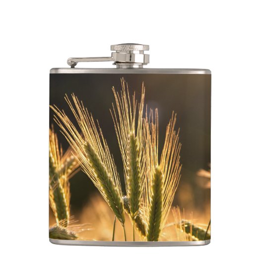 Frische Weizenfelder Flachmann (Vorderseite)