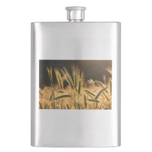 Frische Weizenfelder Flachmann