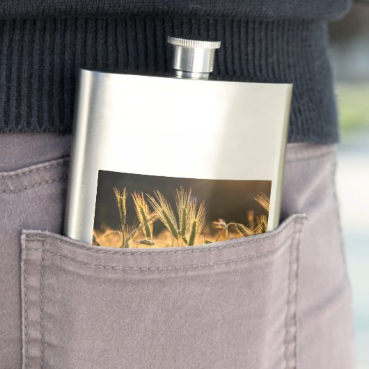 Frische Weizenfelder Flachmann (Beispiel)