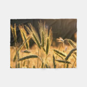 Frische Weizenfelder Fleecedecke (Vorderseite (Horizontal))