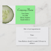 Frische Wellness-Center-und Terminkarte (Vorne/Hinten)