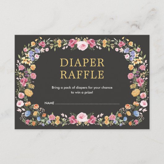 Frische Wildblume Gartengarten Begleitkarte (Vorderseite)