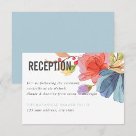 Frische Wildblumen Aqua Locarno Einladung