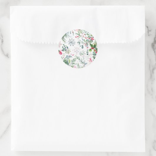 frische Winterfrüchte Runder Aufkleber (Tasche)