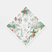 frische Winterfrüchte Serviette (Ecke)