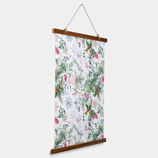 frische Winterfrüchte Wandteppich Mit Holzrahmen (Gewinkelt)