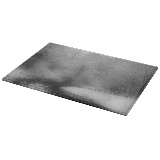 Frische Winterschnee und Streben in Schwarz und We Schneidebrett (Ecke)