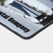 Frische Winterschneeszene in der nordasiatischen F Schreibtischunterlage (Ecke)