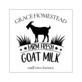 Frische Ziegenmilch Bauern Markt Bezeichnung Gummistempel (Prägung)