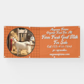 Frische Ziegenmilch für den Verkauf anpassen Banner (Horizontal)