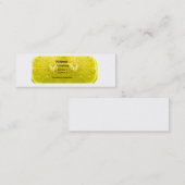 Frische Zitrone Mini Visitenkarte (Vorne/Hinten)