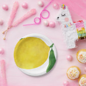 Frische Zitrone Pappteller (Party)