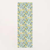Frische Zitronen-Blumen-Botanik-Muster Yogamatte (Vorderseite)