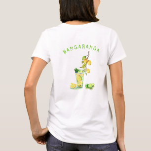 Frische Zitronen Getränk T-Shirt Bangaranga Text