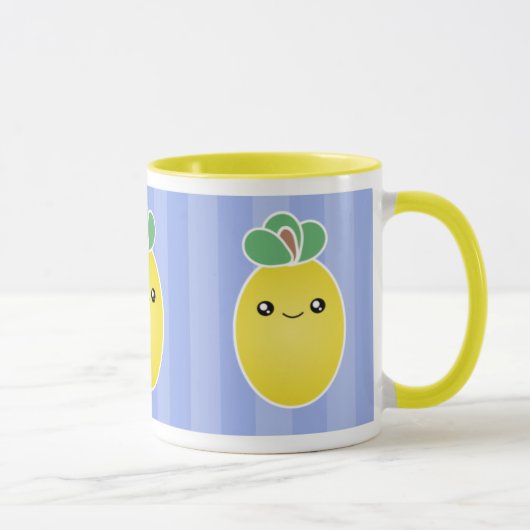Frische Zitronen Kawaii Tasse (Rechts)