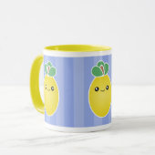 Frische Zitronen Kawaii Tasse (Vorderseite Links)