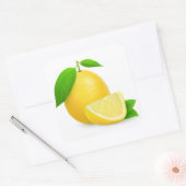 Frische Zitronen Quadratischer Aufkleber (Umschlag)