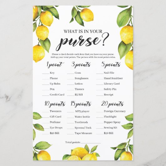 Frische Zitronen, was in Ihrem Baby-Spiel ist (Vorderseite)