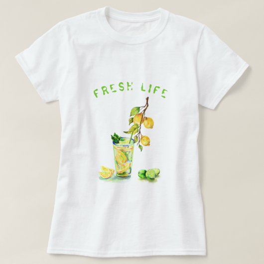 Frische Zitronensaft Cooles Getränk Lemonade Somme T-Shirt (Design vorne)