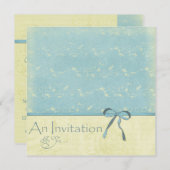 Frische Zitronenweine auf Robin's Ei Blue Einladung (Vorne/Hinten)