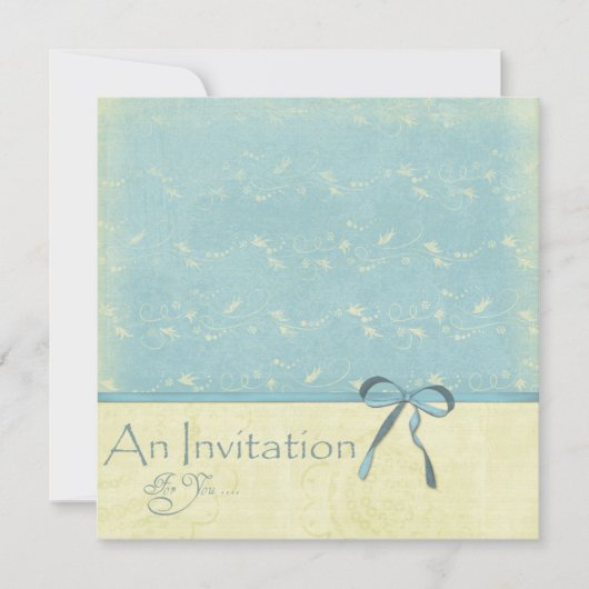 Frische Zitronenweine auf Robin's Ei Blue Einladung (Vorderseite)