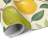 Frische Zitrusernte Botanisch  Geschenkpapier (Rolleneckpunkt)