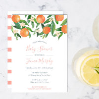 Frische Zitrusfrüchte Orangen Moderne Babydusche f